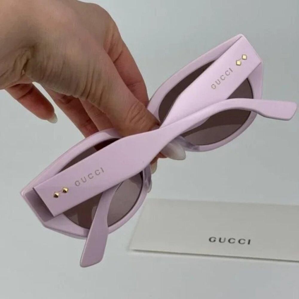 NWT Gucci GG1532SA-004 Pink Cat Eye 54mm Sunglasses - Picture 5 of 12